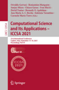 Computational Science and Its Applications - ICCSA 2021 : 21st International Conference, Cagliari, Italy, September 13-16, 2021, Proceedings, Part VI (Theoretical Computer Science and General Issues)