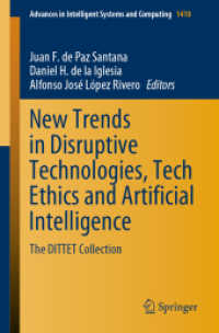 New Trends in Disruptive Technologies, Tech Ethics and Artificial Intelligence : The DITTET Collection (Advances in Intelligent Systems and Computing)