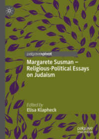 Margarete Susman - Religious-Political Essays on Judaism (Jewish Thought and Philosophy)