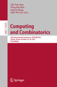 Computing and Combinatorics : 27th International Conference, COCOON 2021, Tainan, Taiwan, October 24-26, 2021, Proceedings (Theoretical Computer Science and General Issues)