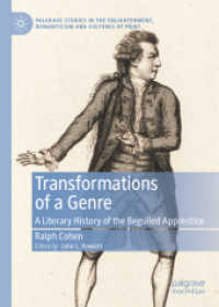Transformations of a Genre : A Literary History of the Beguiled Apprentice (Palgrave Studies in the Enlightenment, Romanticism and Cultures of Print)