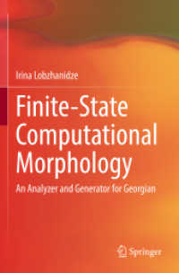 Finite-State Computational Morphology : An Analyzer and Generator for Georgian
