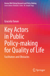 Key Actors in Public Policy-making for Quality of Life : Facilitators and Obstacles (Human Well-being Research and Policy Making) （2022）