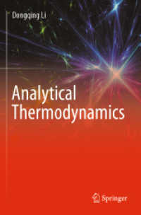 Analytical Thermodynamics （2022）
