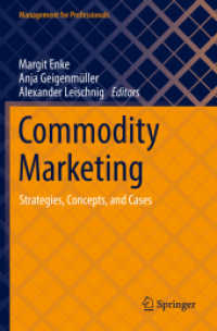 Commodity Marketing : Strategies, Concepts, and Cases (Management for Professionals) （2022）