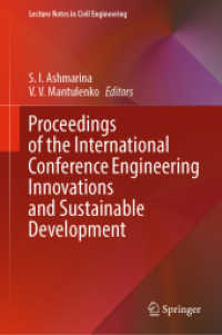 Proceedings of the International Conference Engineering Innovations and Sustainable Development (Lecture Notes in Civil Engineering)