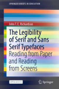 The Legibility of Serif and Sans Serif Typefaces : Reading from Paper and Reading from Screens (Springerbriefs in Education)
