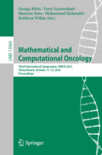 Mathematical and Computational Oncology : Third International Symposium, ISMCO 2021, Virtual Event, October 11-13, 2021, Proceedings (Lecture Notes in Computer Science)
