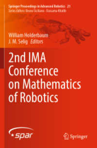 2nd IMA Conference on Mathematics of Robotics (Springer Proceedings in Advanced Robotics) （2022）