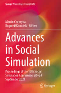 Advances in Social Simulation : Proceedings of the 16th Social Simulation Conference, 20-24 September 2021 (Springer Proceedings in Complexity)