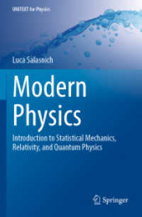 現代物理学入門：統計力学・相対論：量子物理学<br>Modern Physics : Introduction to Statistical Mechanics, Relativity, and Quantum Physics (Unitext for Physics)