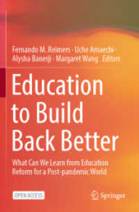 Education to Build Back Better : What Can We Learn from Education Reform for a Post-pandemic World