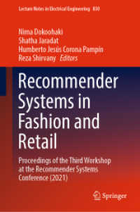Recommender Systems in Fashion and Retail : Proceedings of the Third Workshop at the Recommender Systems Conference (2021) (Lecture Notes in Electrical Engineering)