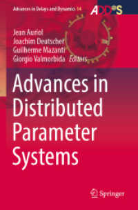 Advances in Distributed Parameter Systems (Advances in Delays and Dynamics)