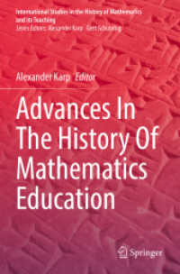Advances in the History of Mathematics Education (International Studies in the History of Mathematics and its Teaching)