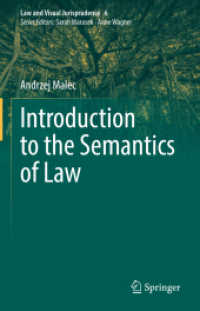 法の意味論入門<br>Introduction to the Semantics of Law (Law and Visual Jurisprudence)