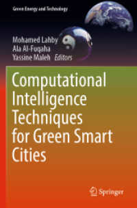 Computational Intelligence Techniques for Green Smart Cities (Green Energy and Technology)