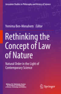 Rethinking the Concept of Law of Nature : Natural Order in the Light of Contemporary Science (Jerusalem Studies in Philosophy and History of Science)