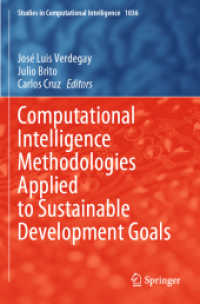 Computational Intelligence Methodologies Applied to Sustainable Development Goals (Studies in Computational Intelligence) （2022）