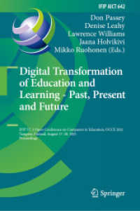 Digital Transformation of Education and Learning - Past, Present and Future : IFIP TC 3 Open Conference on Computers in Education, OCCE 2021, Tampere, Finland, August 17-20, 2021, Proceedings (Ifip Advances in Information and Communication Technology