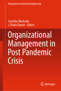 Organizational Management in Post Pandemic Crisis (Management and Industrial Engineering)
