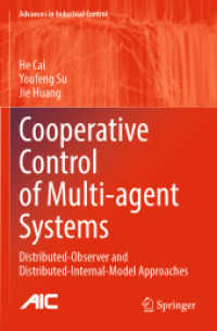 Cooperative Control of Multi-agent Systems : Distributed-Observer and Distributed-Internal-Model Approaches (Advances in Industrial Control)