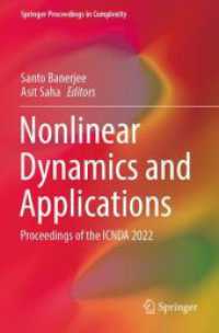 Nonlinear Dynamics and Applications, 2 Teile : Proceedings of the ICNDA 2022 (Springer Proceedings in Complexity) （2023. xxxi, 1474 S. XXXI, 1474 p. 608 illus., 551 illus. in color. In）
