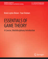 Essentials of Game Theory : A Concise Multidisciplinary Introduction (Synthesis Lectures on Artificial Intelligence and Machine Learning)