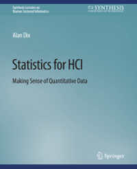 Statistics for HCI : Making Sense of Quantitative Data (Synthesis Lectures on Human-centered Informatics)