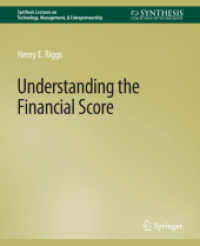 Understanding the Financial Score (Synthesis Lectures on Technology Management & Entrepreneurship)