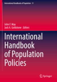 人口政策：国際ハンドブック<br>International Handbook of Population Policies (International Handbooks of Population)