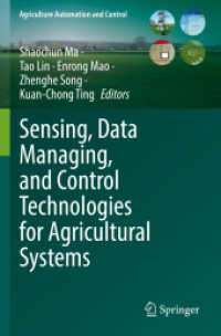 Sensing, Data Managing, and Control Technologies for Agricultural Systems (Agriculture Automation and Control)