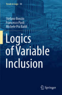 Logics of Variable Inclusion (Trends in Logic)
