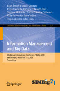 Information Management and Big Data : 8th Annual International Conference, SIMBig 2021, Virtual Event, December 1-3, 2021, Proceedings (Communications in Computer and Information Science)