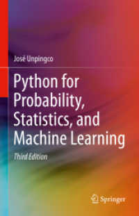 確率・統計・機械学習のためのPython（テキスト・第３版）<br>Python for Probability, Statistics, and Machine Learning （3RD）