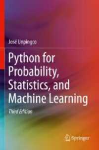 確率・統計・機械学習のためのPython（テキスト・第３版）<br>Python for Probability, Statistics, and Machine Learning （3RD）