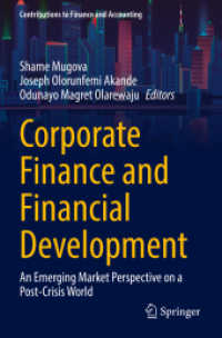 Corporate Finance and Financial Development : An Emerging Market Perspective on a Post-Crisis World (Contributions to Finance and Accounting)