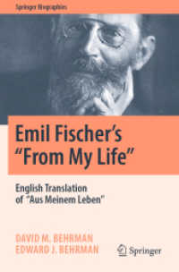 Emil Fischer's ''From My Life'' : English Translation of ''Aus Meinem Leben'' (Springer Biographies)