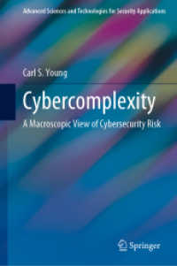 Cybercomplexity : A Macroscopic View of Cybersecurity Risk (Advanced Sciences and Technologies for Security Applications)