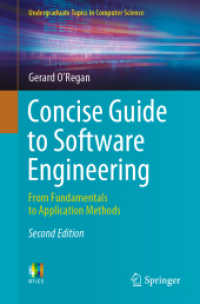 ソフトウェア工学コンサイス・ガイド（第２版）<br>Concise Guide to Software Engineering : From Fundamentals to Application Methods (Undergraduate Topics in Computer Science) （2ND）
