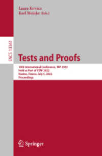 Tests and Proofs : 16th International Conference, TAP 2022, Held as Part of STAF 2022, Nantes, France, July 5, 2022, Proceedings (Lecture Notes in Computer Science)