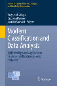 Modern Classification and Data Analysis : Methodology and Applications to Micro- and Macroeconomic Problems (Studies in Classification, Data Analysis, and Knowledge Organization)
