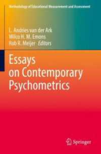 Essays on Contemporary Psychometrics (Methodology of Educational Measurement and Assessment)