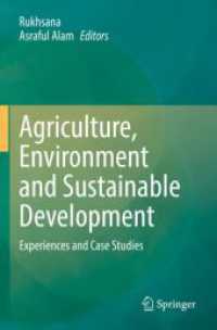 Agriculture, Environment and Sustainable Development : Experiences and Case Studies