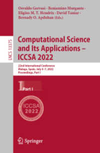 Computational Science and Its Applications - ICCSA 2022 : 22nd International Conference, Malaga, Spain, July 4-7, 2022, Proceedings, Part I (Lecture Notes in Computer Science)