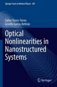 Optical Nonlinearities in Nanostructured Systems (Springer Tracts in Modern Physics)