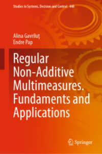 Regular Non-Additive Multimeasures. Fundaments and Applications (Studies in Systems, Decision and Control) （2023）