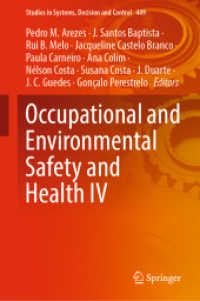 Occupational and Environmental Safety and Health IV (Studies in Systems, Decision and Control) （2023）