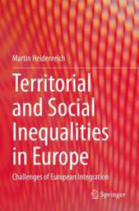 Territorial and Social Inequalities in Europe : Challenges of European Integration