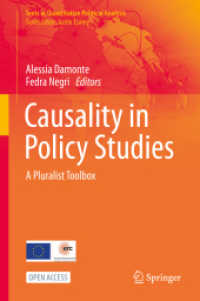 Causality in Policy Studies : a Pluralist Toolbox (Texts in Quantitative Political Analysis)